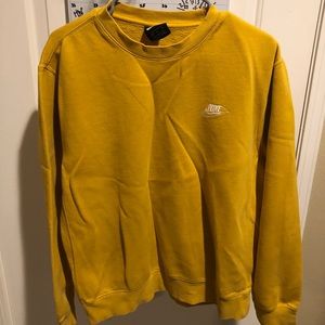 Nike Yellow Crewneck (Size Medium)